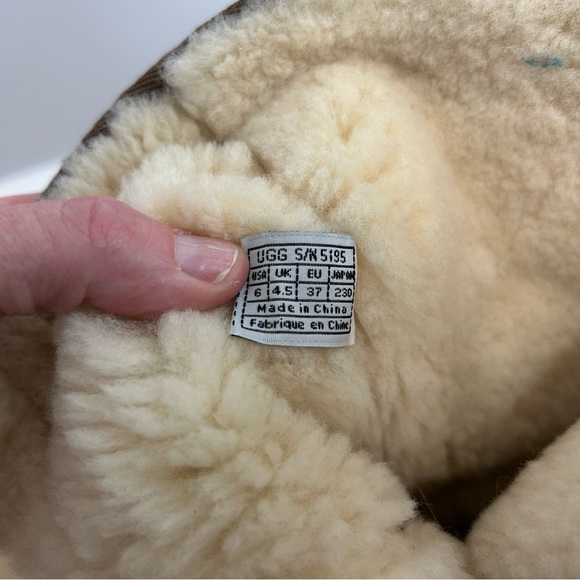 Ugg Australia Chestnut Tan Leather Sheepskin Tall Cargo Winter Boots Buckle 6 - Picture 7 of 8